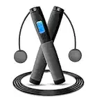 Uten Corde à Sauter, Corde a Sauter Sport avec Compteur de Calories Jump Rope sans Fil Numérique Réglable pour Fitness, Perte de Graisse, Gym