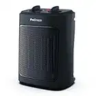 Pro Breeze Mini Calefactor Cerámico de 2000 W, 3 Niveles de Potencia y Modo Solo Ventilador - Para Casa, Oficina Escritorio, Dormitorio o Terraza - Negro