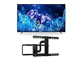 Sony XR65A80K 65" 4K Bravia XR OLED High Definition Resolution Smart TV with a Sanus VLF525-B1 Full-Motion Premium Series Mount for 50"-82" Flat Screen TV's (2022)