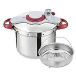 Tefal Clipso Minut Perfect Druckkochtopf, Edelstahl, Bunt, 24 cm