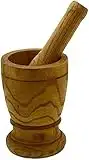 IMUSA USA Small Wood Mortar & Pestle