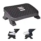 Scalebeard Under Desk Footrest, Ergonomic Foot Stool with Massage Rollers Max-Load 120Lbs Desk Leg Rest Pain Relief for Home Office Work