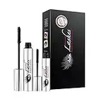 Greatlizard Mascara 4D Fiber Lash, Mascara avec extensions en fibres de soie, Mascara en fibres de qualité supérieure pour des cils longs et volumineux.