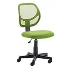 Amazon Basics Low-Back Computer Task Office Desk Chair with Swivel Casters - Green