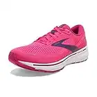 Brooks Women's Ghost 14 Running Shoe, Pink Fuchsia Cobalt, 6.5 UK Narrow