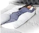 R&G U SHAPE FULL BODY BACK SUPPORT EXTRA FILL NURSING 9FT PREGNANCY MATERNITY PILLOW UK MANUFACTURED (GREY)