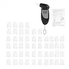 Alcohol Tester, Qiilu Breathalyzer to Test Alcohol, Digital LCD Screen Alcohol Breath Tester Portable Keychain Breath Analyzer(50pcs)