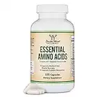 Essential Amino Acids - 1 Gram Per Serving Powder Blend of All 9 Essential Aminos (EAA) and all Branched-Chain Aminos (BCAAs) (Leucine, Isoleucine, Valine) 225 Capsules by Double Wood Supplements