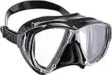 Cressi Big Eyes Scuba Diving and Snorkeling Mask - Black