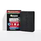 Garnier Pure Active Jabón Sólido Anti Granitos con Carbón y Ácido Salicílico para Rostro, Cuerpo y Espalda, Negro, 100 g (Paquete de 1)