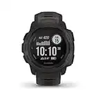 Garmin Instinct, Rugged Outdoor Watch with GPS, Features Glonass and Galileo, Heart Rate Monitoring and 3-Axis Compass, Graphite