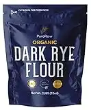 Dark Rye Flour, 2lbs, Dark Rye Flour for Bread Machine, Pumpernickel Flour, Whole Rye Flour for Baking, Rye Bread Flour, Pumpernickel Meal, Non-GMO, Batch Tested, Product of Canada, by PuroRaw.