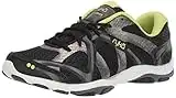 Ryka Women's Influence Cross Trainer, Black/Sharp Green/Forge Grey/Metallic, 9 M US