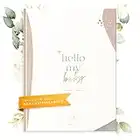 TWIVEE - Schwangerschaftstagebuch - hello my baby - Tagebuch für die Schwangerschaft zum Eintragen - Schwangerschaftsbuch für Erinnerungen