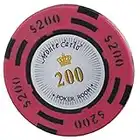 Fiches Poker Chips Professionali con Numeri, fiches da Casinò Stile Dadi + Materiale in Argilla Casinò Monaco, Set di fiches da Poker per Texas Holdem, Black Jack, fiches da Casinò