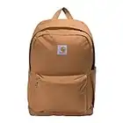 Carhartt 21L Classic Daypack, Durable Water-Resistant Pack with Laptop Sleeve, Brown, One Size