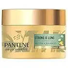 Pantene Miracles Strong & Long Keratin Hair Mask With Bamboo & Biotin helps reduce hair loss. Deep Conditioning Hair treatment for damaged hair, 160ml