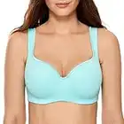 DELIMIRA Women's Balconette T-Shirt Bra Seamless Plus Size Full Coverage Underwire Support Bras Green 42DD