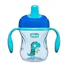 Chicco Training Cup, Un Bicchiere Antigoccia Bambini, Una Tazza per Imparare a Bere, Beccuccio Ergonomico Semi-Soft, Valvola e Manici Rimovibili - Rosa/Viola, Colori Assortiti, 6 Mesi+