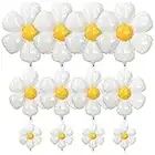 Geiomoo Daisy Balloons, Flower Foil Mylar Birthday Party Decorations (12 Pack)