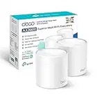 TP-Link Deco WiFi 6 Mesh AX 3000Mbps Deco X50(2 Pack) - Sistema WiFi 6 per tutta la casa - Copertura WiFi da 400 - Facile installazione - Controllo Parental - Compatibile con tutti i Box in fibra