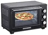 STEInBORG Mini Backofen 25 Liter | Pizza-Ofen | 3in1 Backofen | Minibackofen | Miniofen | Krümelblech | Ober-/Unterhitze | Konvektion | 60 minTimer | 1.600 Watt