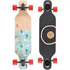 BTFL Drop-Through Longboard Maya Skateboard Kinder ab 5 Jahre, Mädchen und Jungen, Komplett-Board ABEC 9 Kugellager, Cruiser, Anfänger, Fortgeschrittene