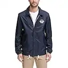 Dockers Men's The Brady Lightweight Nylon Coaches Jacket, Navy, XX-Large