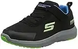 Skechers DYNAMIC TREAD HYDRODE, Zapatillas para Niños, Black Textile/ Blue & Lime Trim, 37 EU