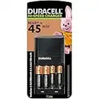 Duracell 45 minutes Battery Charger with 2 AA and 2 AAA