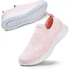 STQ Baskets de Running Pied pour Femmes Chaussures de Travail Confortables et Légères Tendances Rose 38 EU