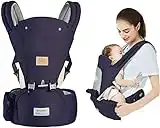 Babytrage Neugeborene mit Hüftsitz 3in1 Babytrage Ergonomisch Atmungsaktiver und weicher Babybauchtragen für Baby 0-36 Monate, Babyrückentragen 0-18Kg