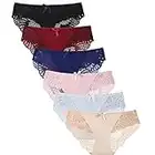 Levao Women Lace Underwear Sexy Hi Cut Hipster Panties Seamless Bikini Multipack S-XL