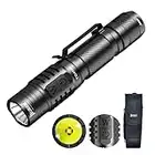 WUBEN TO40R Lampe de poche LED super lumineuse 1200 lumens côté double bouton, rechargeable par USB, étanche IPX8, 7 modes, adaptée aux activités de plein air et aux urgences familiales