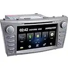 Camry Car Stereo DVD Player-Double Din in-Dash, Multimedia Receiver with Touchscreen, Built-in Bluetooth, MP3 Player, GPS Navigation, SD, AUX Input, Radio Receiver, Applicable Models: 2007-2011.