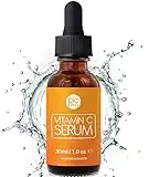 Bioniva Vitamin C Serum für Ihr Gesicht mit Vitamin C + Hyaluronsäure + Vitamin E + Ferulasäure. Natürliche Anti Aging + Anti Falten + Bio Kollagen Booster Gesichtsserum mit organischen Inhaltsstoffen. Ideal für den Einsatz mit einer Derma Roller. (30 ml)