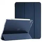 ProCase for iPad Air 5th Generation 2022 / 4th Generation 2020, 10.9 Inch Slim Stand Hard Back Shell Smart Cover [Support Pencil 2 Charging] –Navy