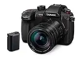 Panasonic LUMIX GH5M2 Mirrorless Camera with wireless live streaming and a LEICA 12-60mm F2.8-4.0 lens Plus additional battery pack - Black