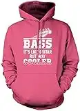 Hotscamp Bass SA manière comme Guitare mais refroidisseur Bassiest – Unisexe Sweat à capuche - Rose - L