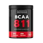 BANDINI® BCAA 8.1.1 500 comprimés - BCAA 811 Acides aminés à chaîne ramifiée, Leucine, Isoleucine, Valine avec vitamines B1 et B6 - Supplément pré et post-entraînement - 100% Vegan