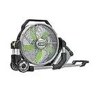 EGO Power+ FN1800 18-Inch 5 Speed 20MPH Portable Misting Fan, Battery and Charger Not Included, Black