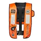 Mustang Survival - HIT Inflatable Work Vest for Adults (Orange & Black - One Size Fits All), Auto Hydrostatic, Enhanced Mobility and Reduced Heat Stress, 35 lb. of Buoyancy