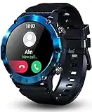 Smartwatch Hombre con Llamada Bluetooth/Marcación,Reloj Inteligente Hombre con Frecuencia Cardíaca, SpO2, Monitoreo de Presión Arterial y 19 Modos Deportivos, para Android iOS y Xiaomi Samsung Plata