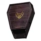 Outdoor Oddities Coffin Bat Box - Handcrafted Double Chamber Bat Houses for Outdoors - Flame Treated Weather-Resistant Bat House - Easy for Bats to Land and Roost - Ready to Install