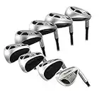 Los hombres de golf Powerbilt EX-550 híbrida hierro conjunto, que incluye: # 4, 5, 6, 7, 8, 9, PW + SW Senior Flex diestro nuevo rescate utilidad "a" Flex Club