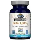 Garden of Life Dr. Formulated Once Daily 1000mg DHA Fish Oil + DPA in Triglyceride Form Softgels, Single Source Omega 3 Supplement for Ultimate Eye, Brain & Heart Health, Lemon, 30 Count