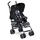 Chicco London Silla de Paseo Ligera y Plegable desde 0 Meses hasta 15 Kg, Carrito de Bebé Compacto y Reclinable con Apoyabrazos, Posición para Dormir, Cierre Tipo Paraguas, Color Negro (Matrix)