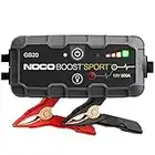 NOCO Boost Sport GB20 500A UltraSafe Car Jump Starter, Jump Starter Power Pack, 12V Battery Booster, Portable Powerbank Charger, and Jump Leads for up to 4.0-Liter Petrol Engines