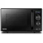 Toshiba 900w 23L Microwave Oven with 1050w Crispy Grill, Energy Saving Eco Function, 8 Auto Menus, 5 Power Levels and Position Memory Turntable - Black - MW2-AG23PF(BK)