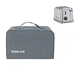 TESSLOVE Toaster Dust Cover Compatible with Cuisinart 2 Slice Toaster, with 2 Pockets can Put Jam Spreader Knife & Toaster Tongs…